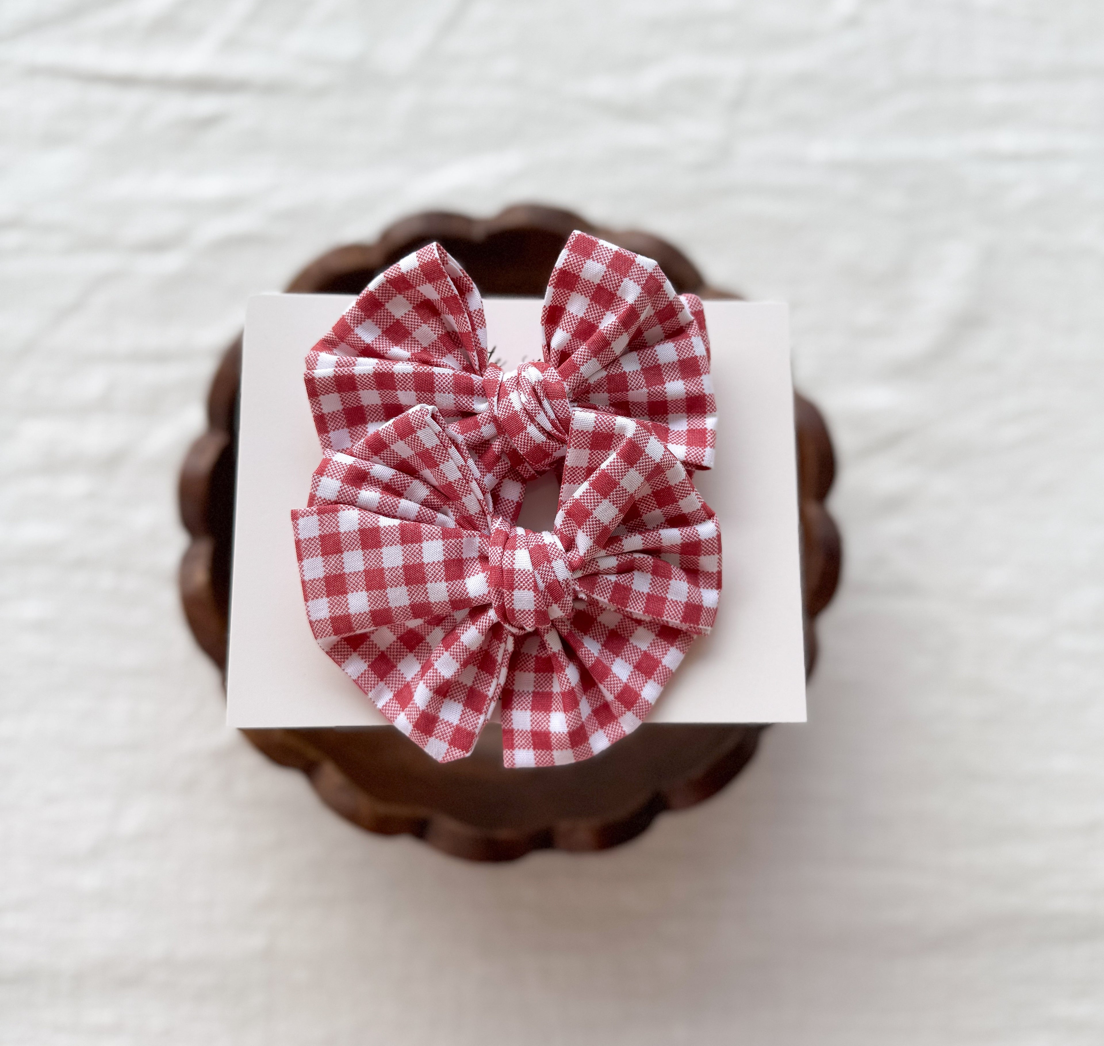 Cherry Pie XL Hand Tied Bow