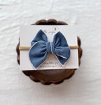 Navy Bluebell Fable Bow