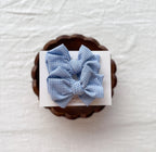 Summer Sailor Check XL Hand Tied Bow