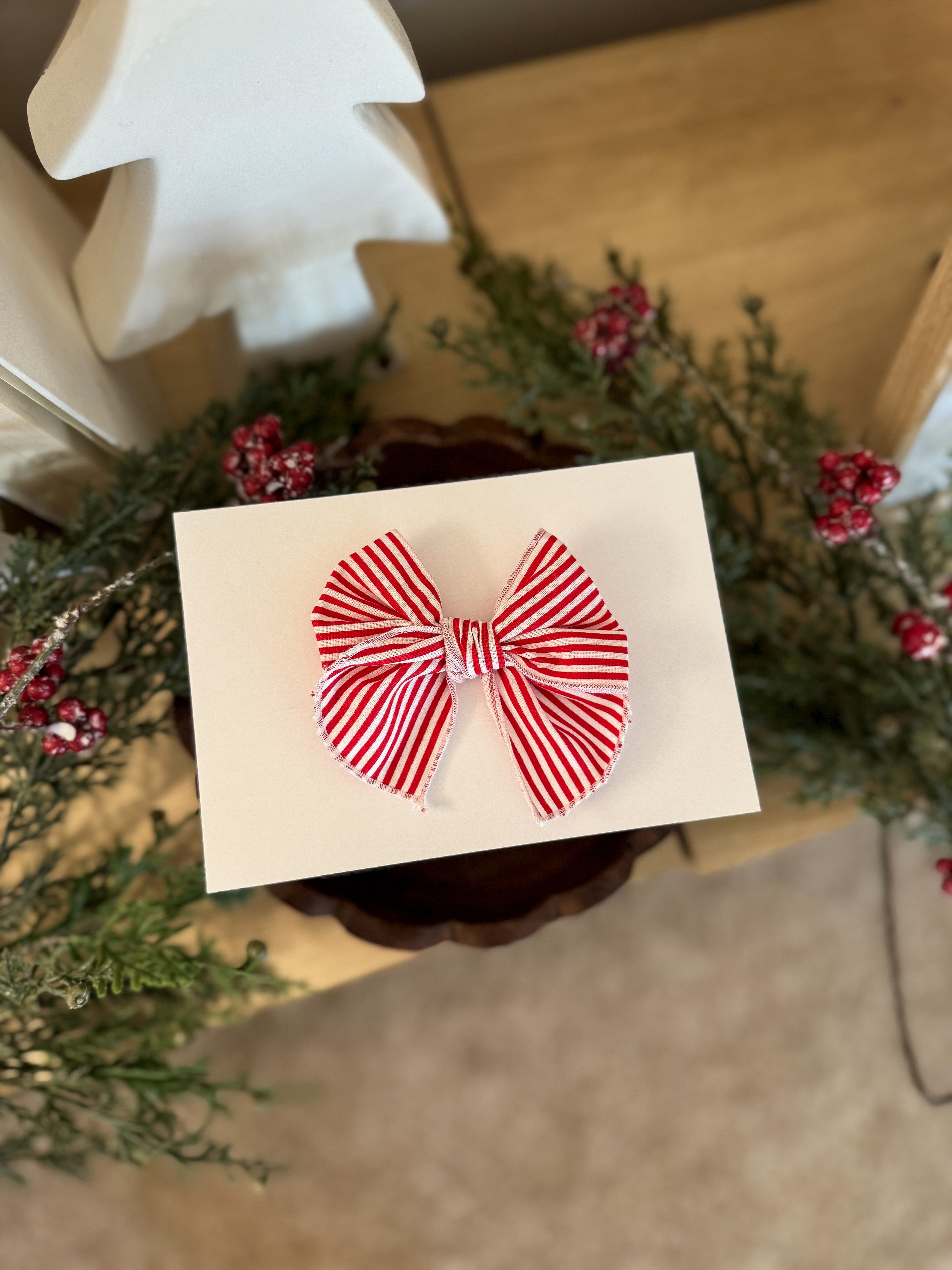 Candy Cane Lane Fable Bow