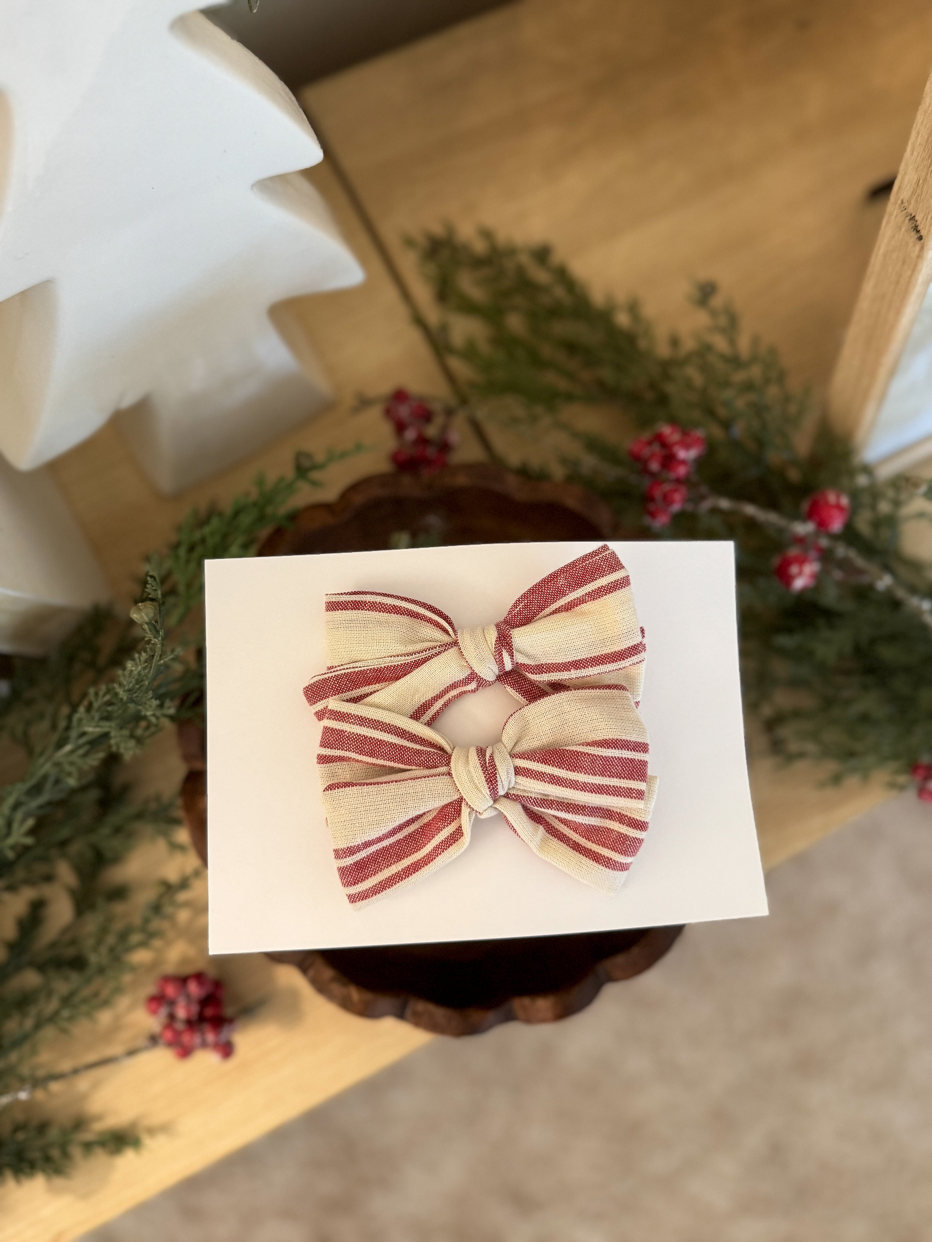 Peppermint Stick Bow