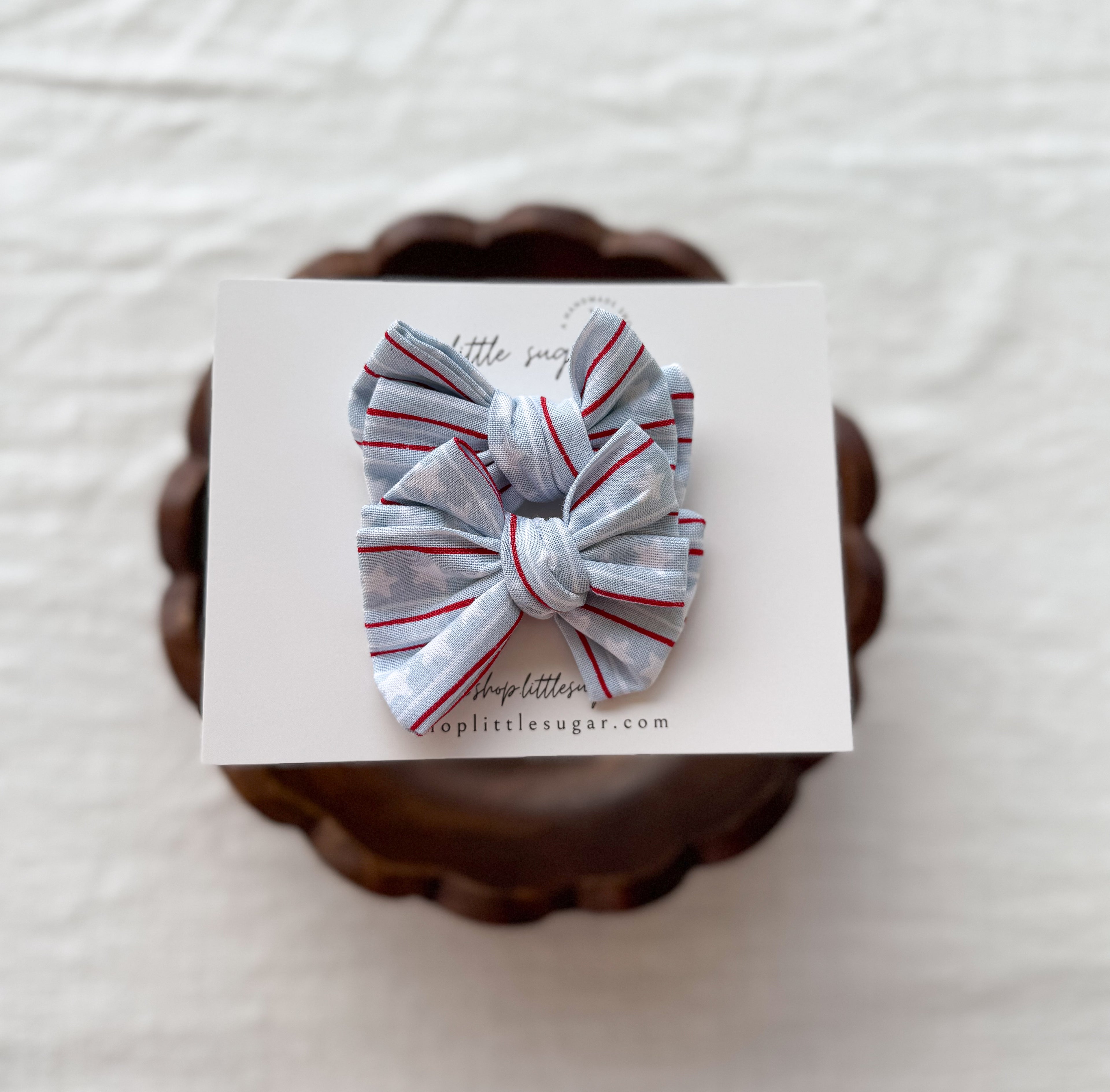 Stars & Stripes Hand Tied Bow