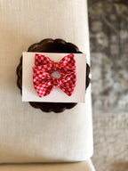 Cherry Bomb Checkered Hand Tied Bow