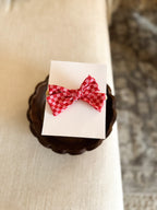 Cherry Bomb Checkered Hand Tied Bow