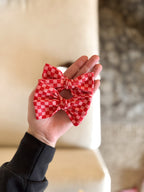 Cherry Bomb Checkered Hand Tied Bow
