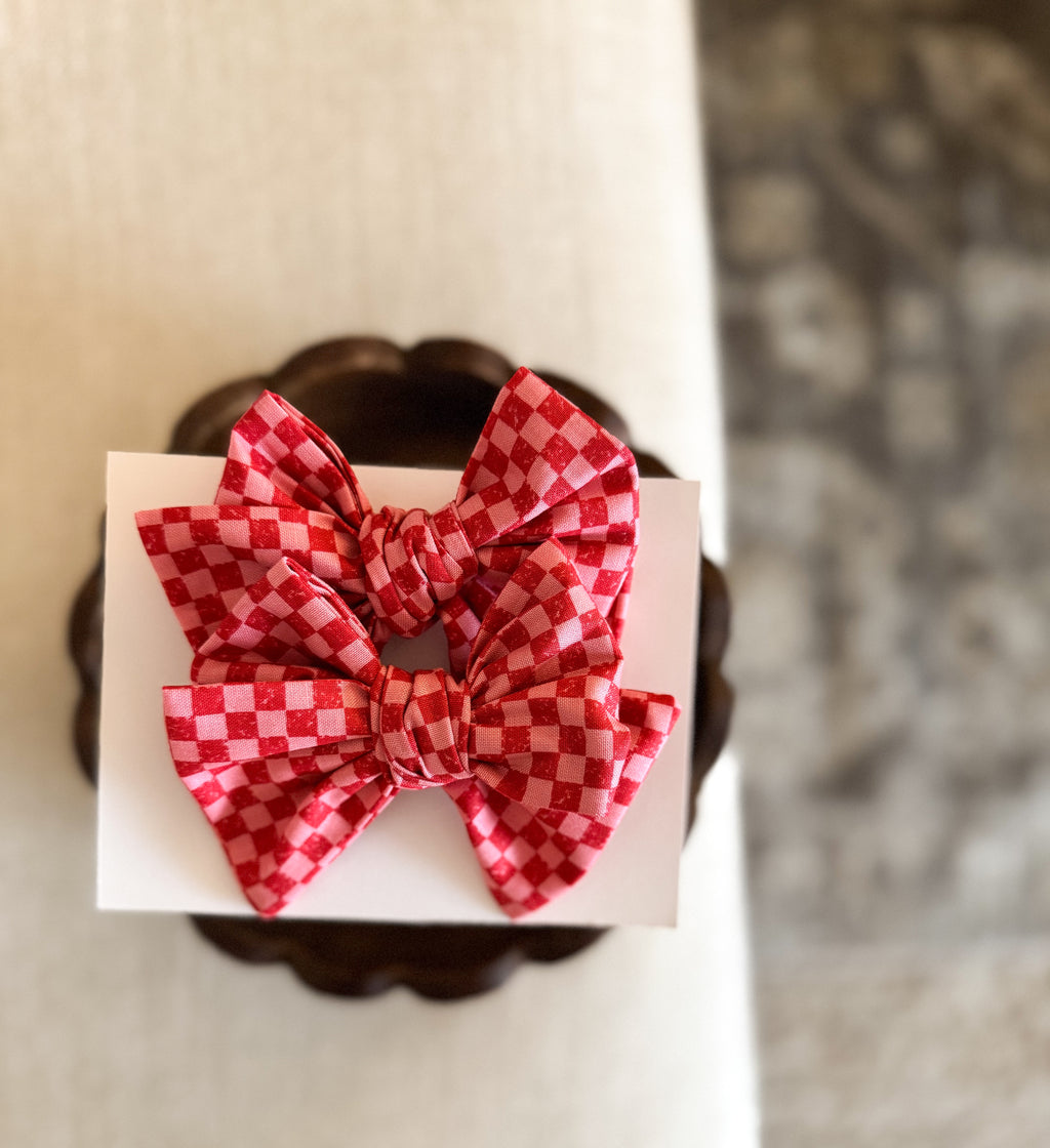 Cherry Bomb Checkered XL Bow