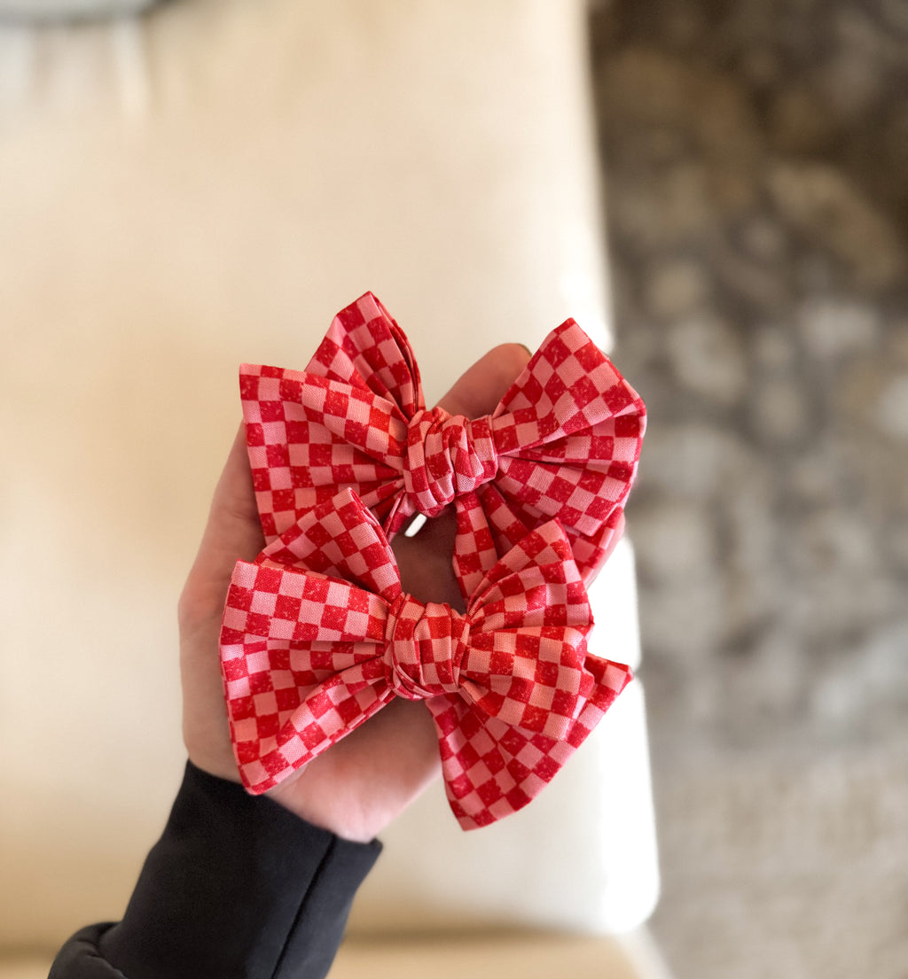 Cherry Bomb Checkered XL Bow