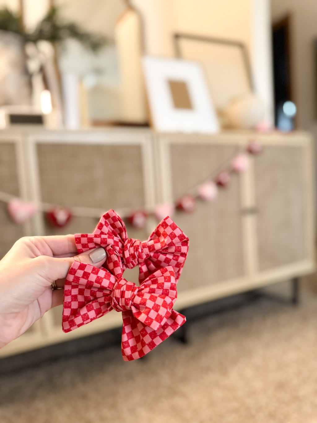 Cherry Bomb Checkered XL Bow