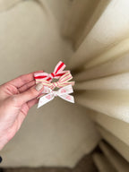 Cotton Candy Striped Teeny Bow