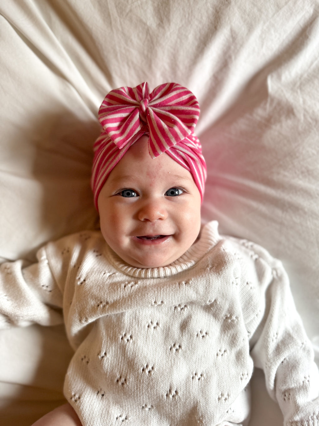 Vintage Rose Pinstripe Turban