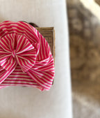 Vintage Rose Pinstripe Turban