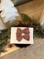 Clove Mini Checkered Bow